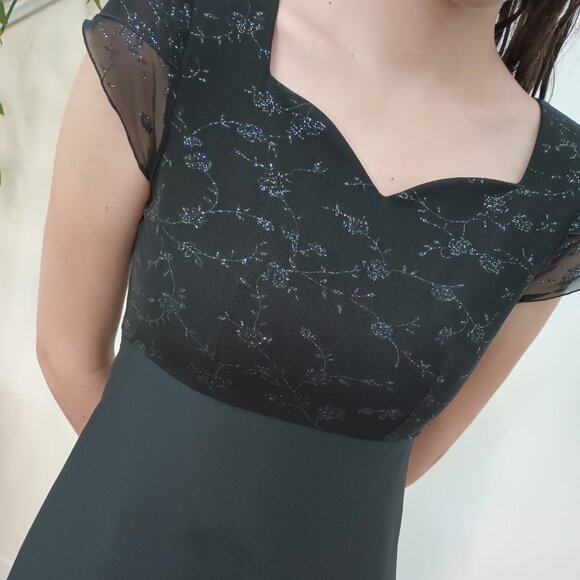 Formal Fashion Black Long Classic Concert Performance Dress - Picture 2 of 4